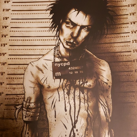 Lowbrow Sid Vicious Police Linup Mugshot 12" x 18" Tattoo Art Print Sex Pistols - Picture 4 of 8